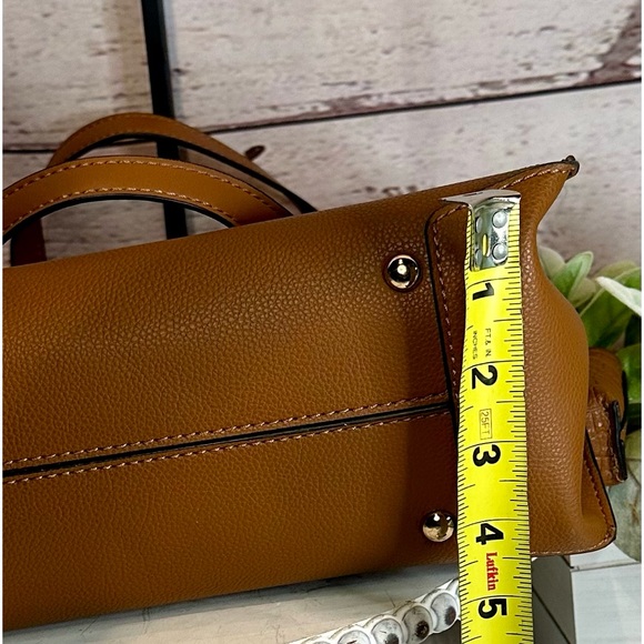 NWT LaTerre Large Brown Caramel Cognac Tan Tote, Shoulderbag, Workbag, Schoolbag - Picture 7 of 8